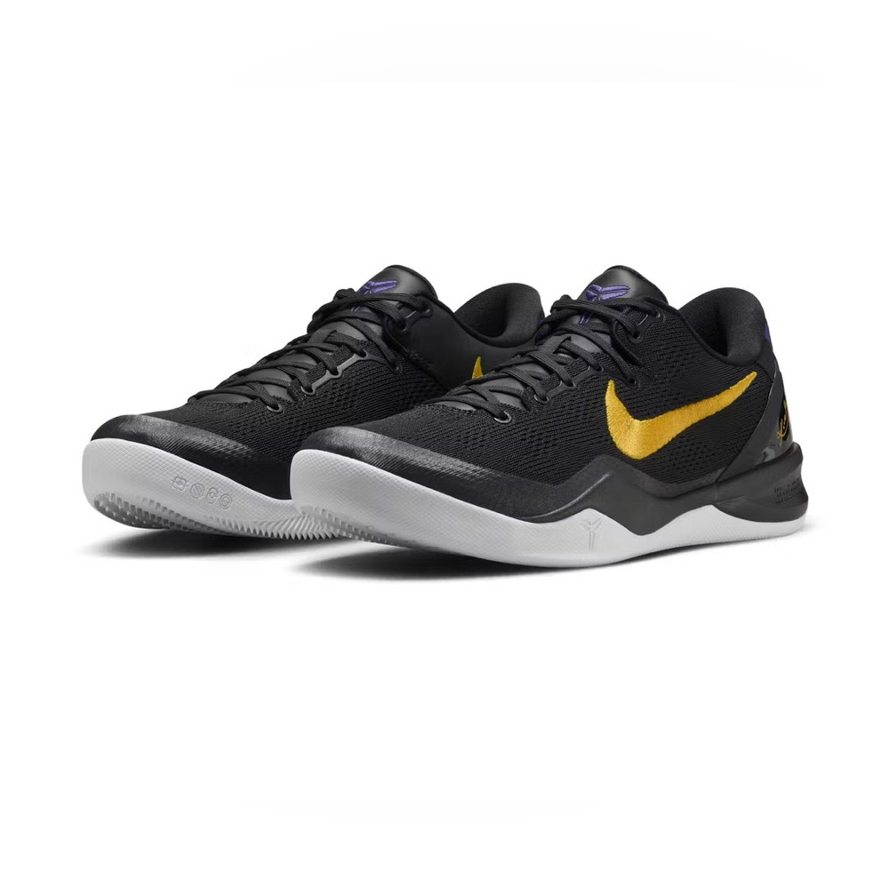 Nike Kobe 8 Protro Lakers Black Purple Gold White Size 6.5Y Kobe Bryant